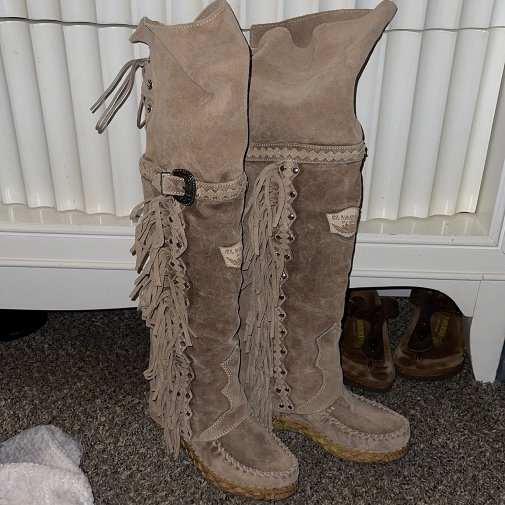 El Vaquero Colleen wedge boots